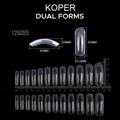 Koper Plastic Form Nail Dual Form Tips 120/pack - Image 7