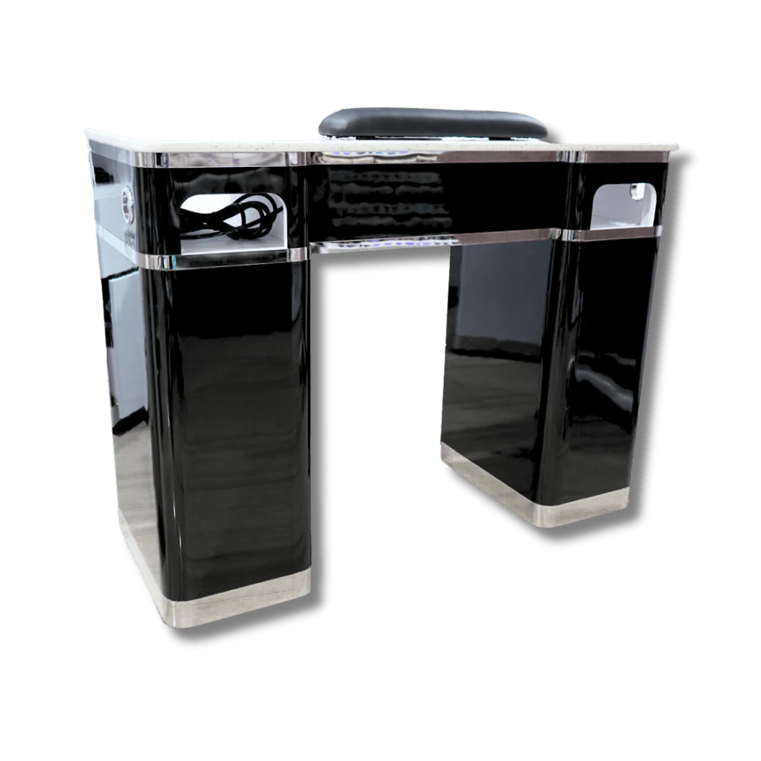 Manicure Nail Table Single TJ-40G.W7 Vent - Black (Please Call JNBS to Order) - Image 3