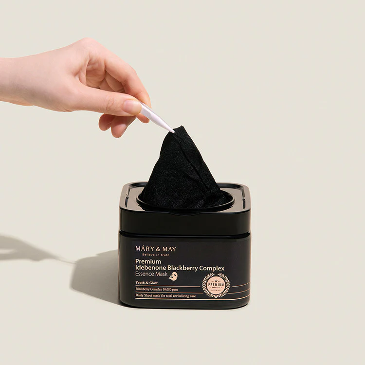Mary&May Premium Idebenon Blackberry Complex Essence Mask (20EA) 250G - Image 3