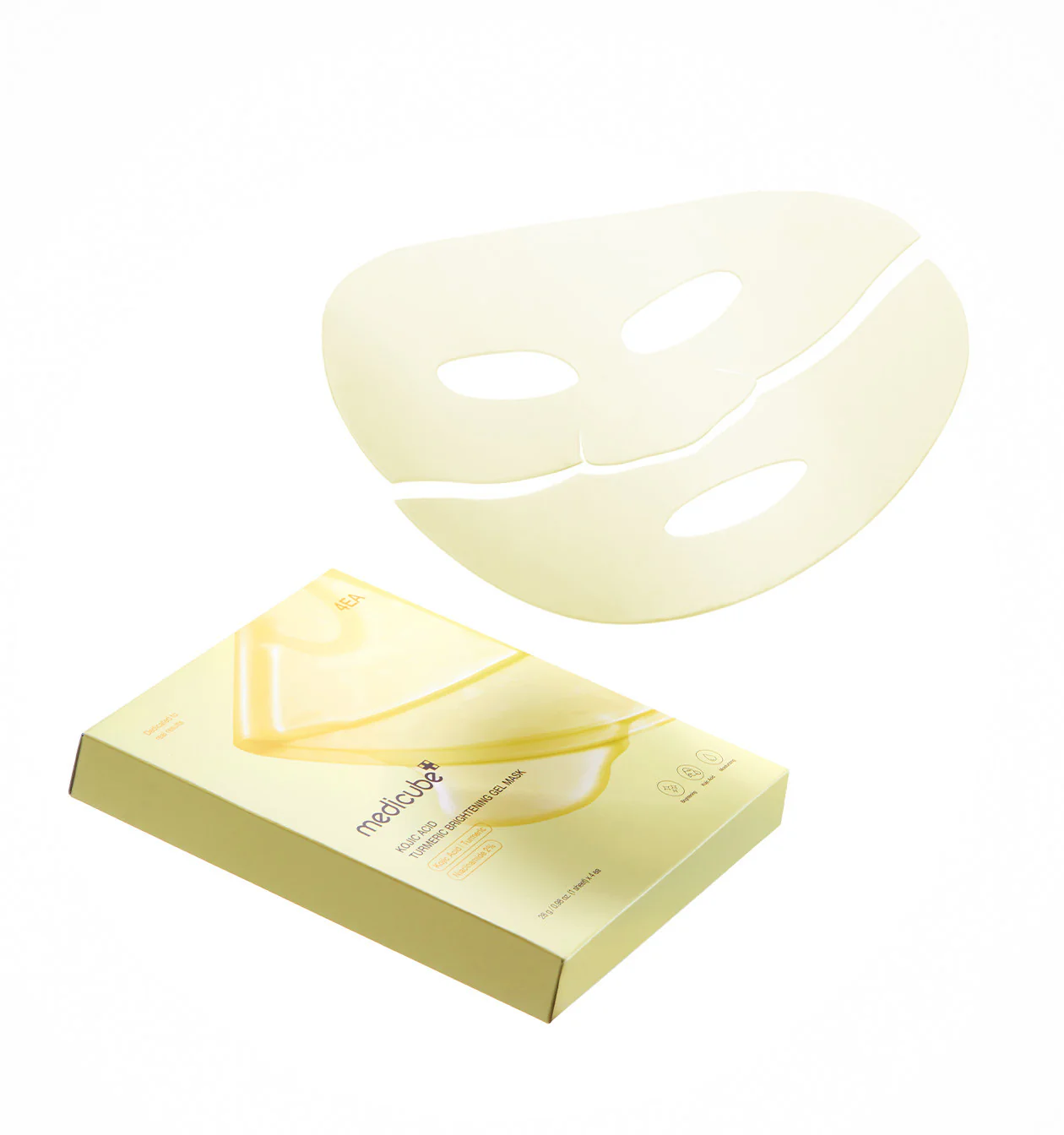 MEDICUBE Kojic Acid Turmeric Brightening Gel Mask (28g*4Ea) - Image 3