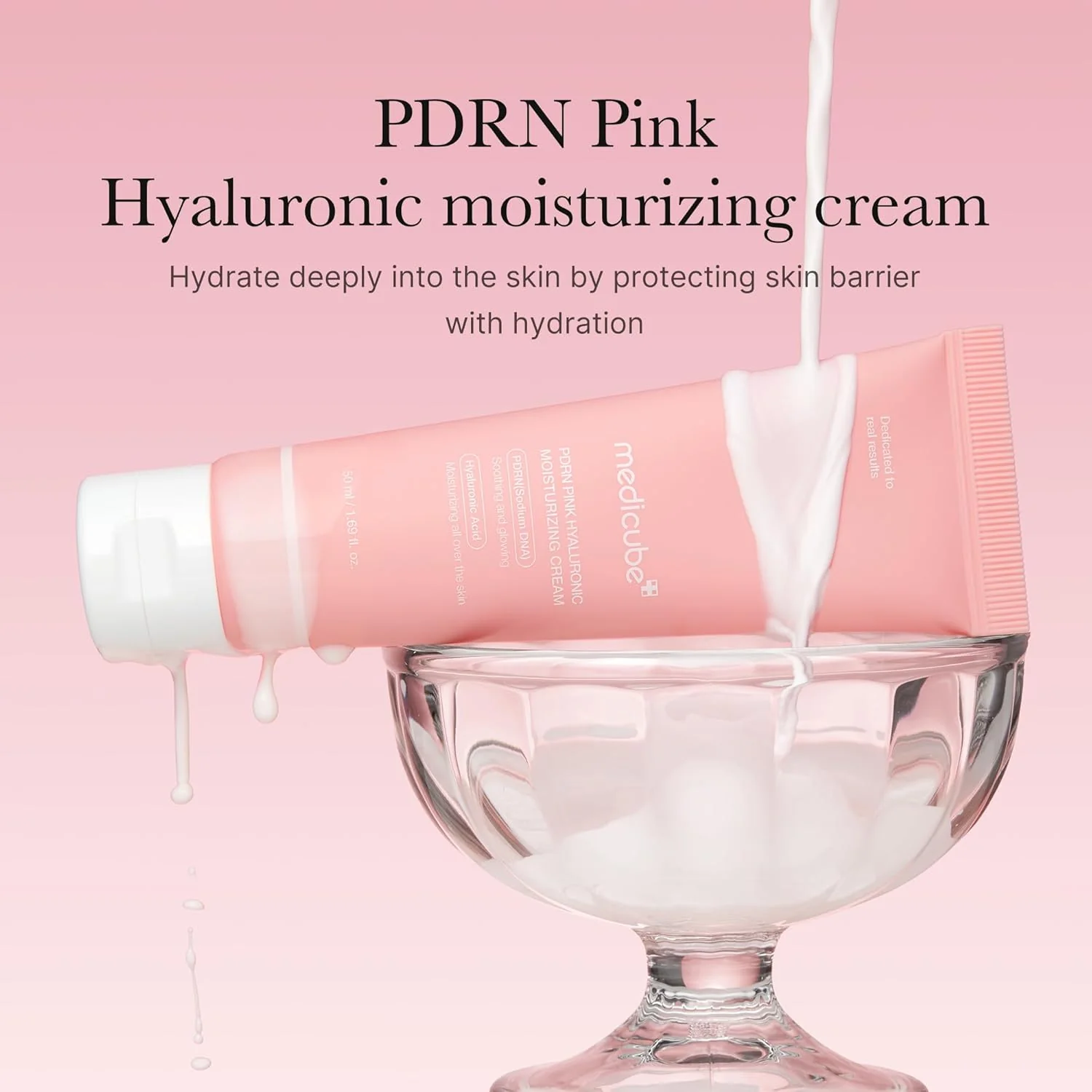 MEDICUBE PDRN Pink Hyaluronic Moisturizing Cream 50mL - Image 2