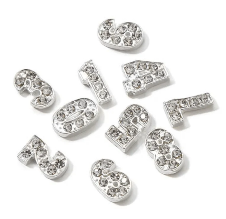 JNBS Metal Alloy Number Charms - Image 2