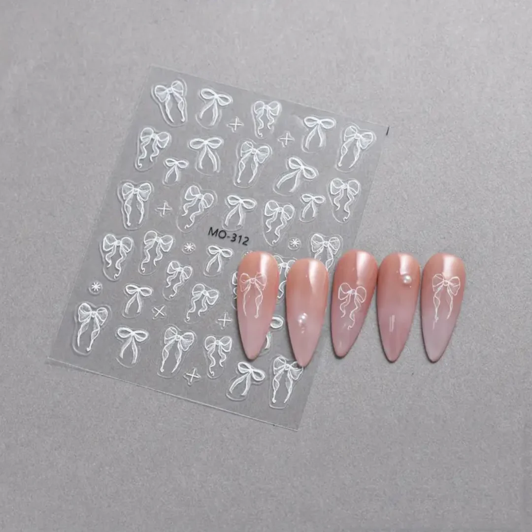MOSR Nail Art Sticker Chic Bow - Image 5