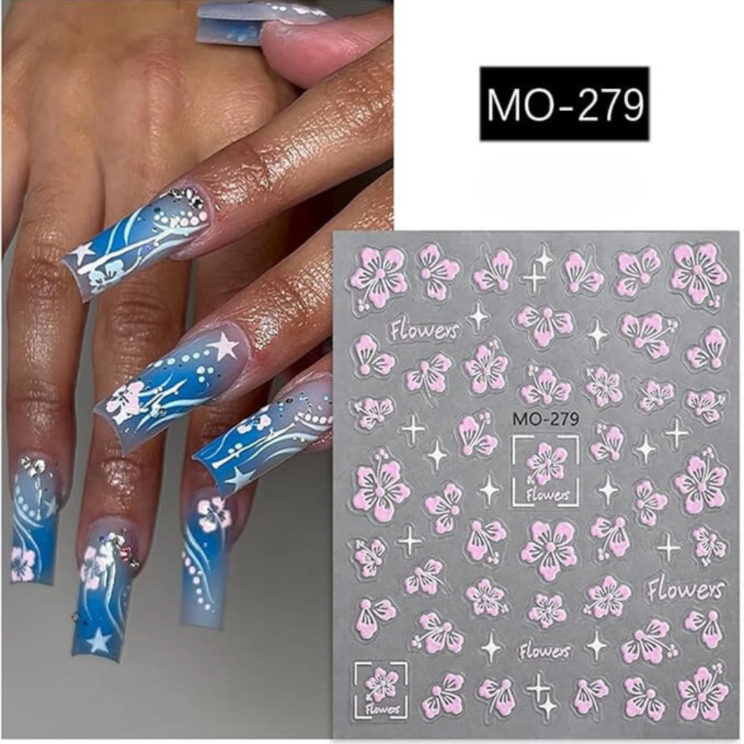 MOSR Nail Art Sticker Flowers - Image 4
