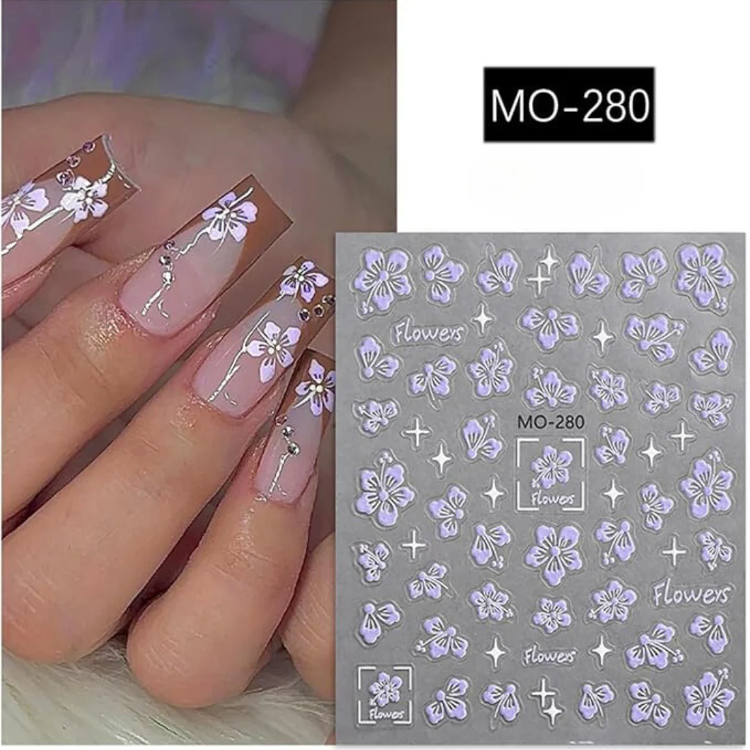MOSR Nail Art Sticker Flowers - Image 5