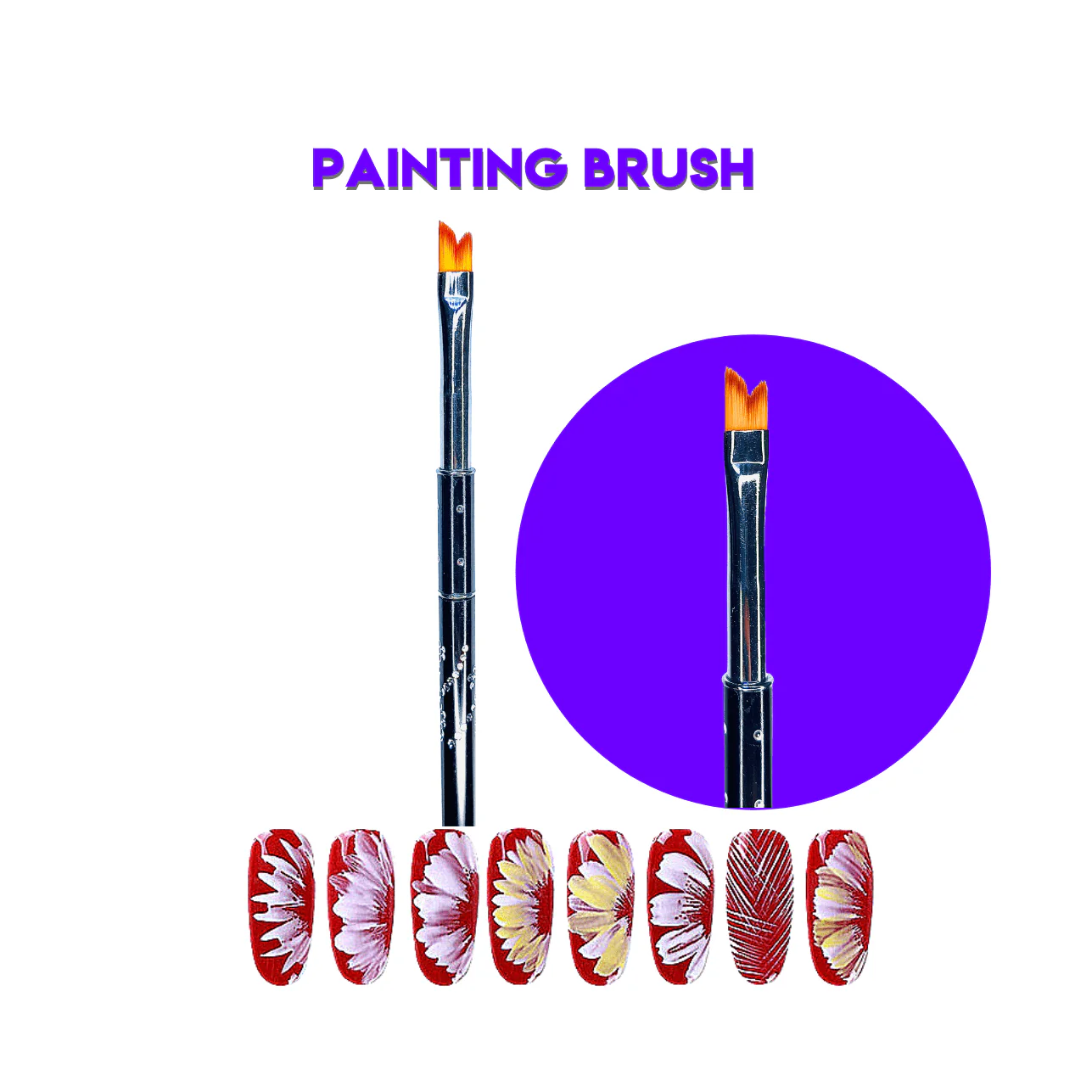 Petal Nail Art Brush For One Stroke Painting