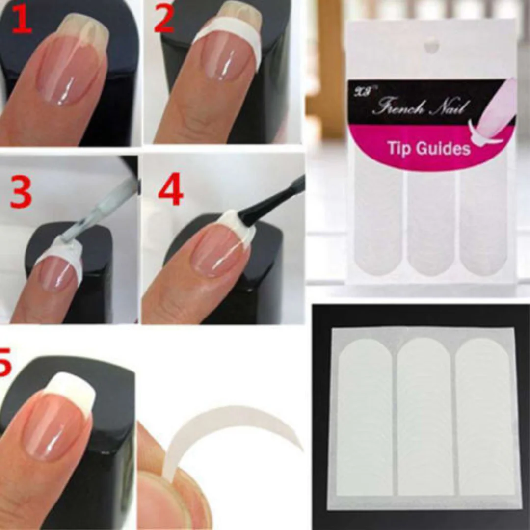 Nail Art Adhesive Strips French Nails Stickers - Image 4