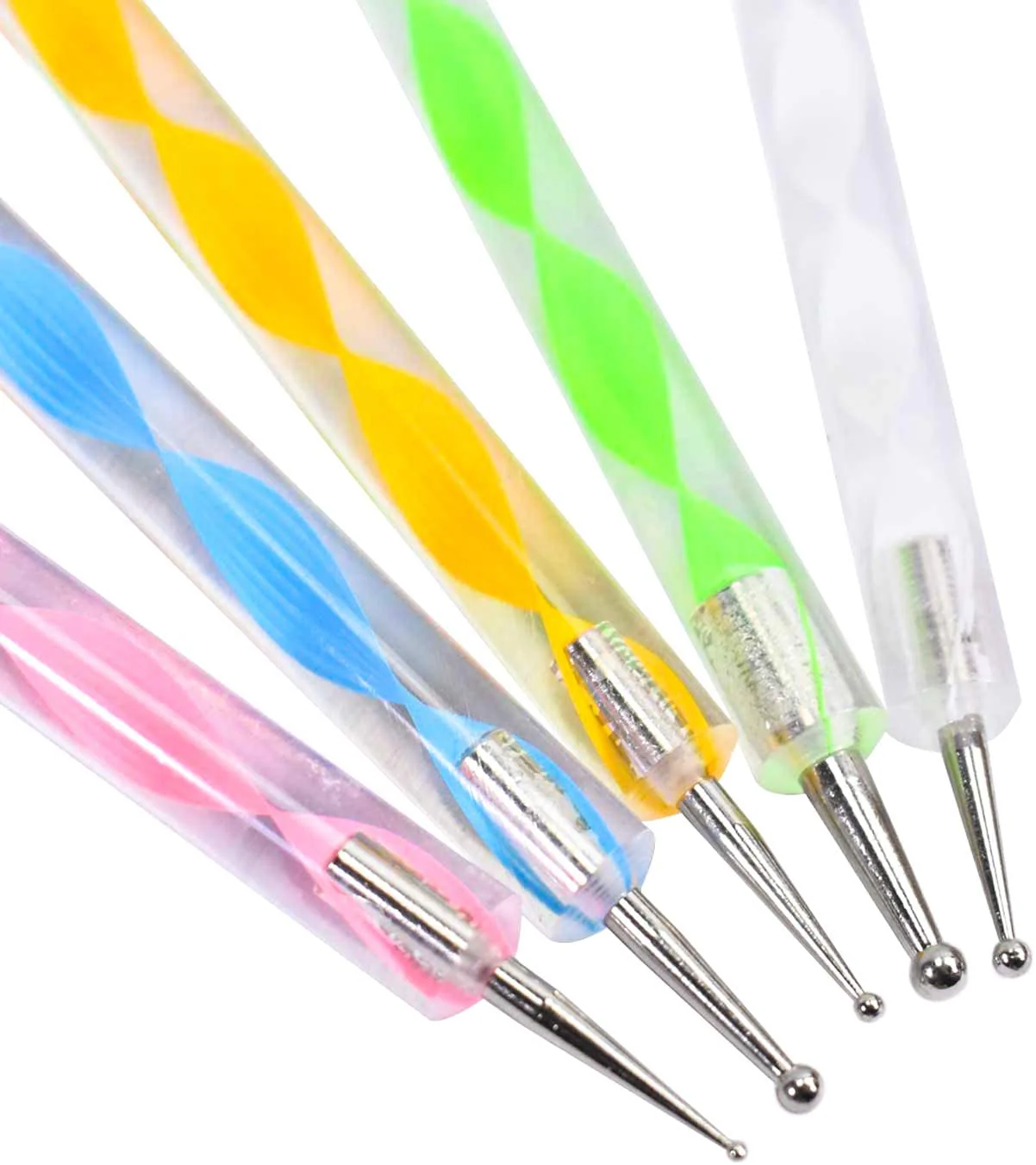 Nail Art Brush Dual Dotting Tool (Set of 5 pcs) - Image 4