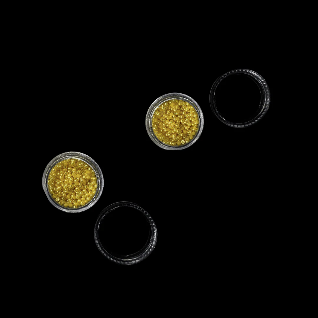 JNBS Nail Charm Gold & White Pearls Set (Bag of 2 jars) - Image 2