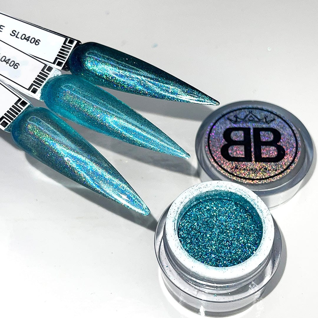 Beauty Boss Nail Chrome SL0406 Blue Holographic - Image 2