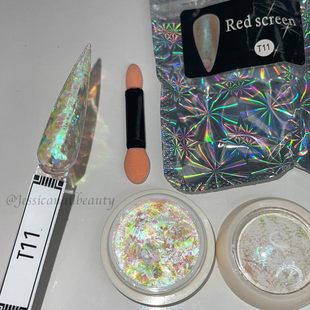 JNBS Nail Flakes Iridescent Aurora 3g (SET OF 4 COLORS) - Image 7