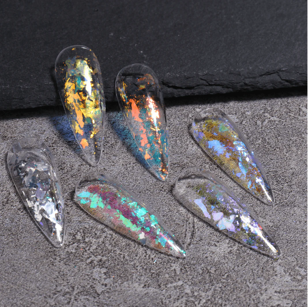 JNBS Nail Flakes Iridescent Aurora 3g T11 - Image 5