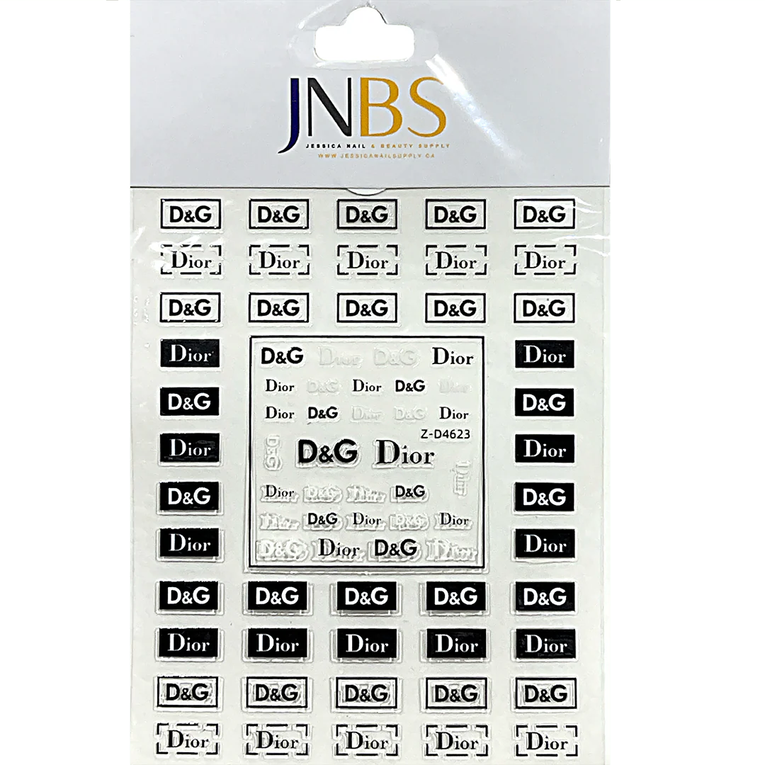 JNBS Designer Nail Sticker Transparent Clear (Choose your style 1) - Image 8