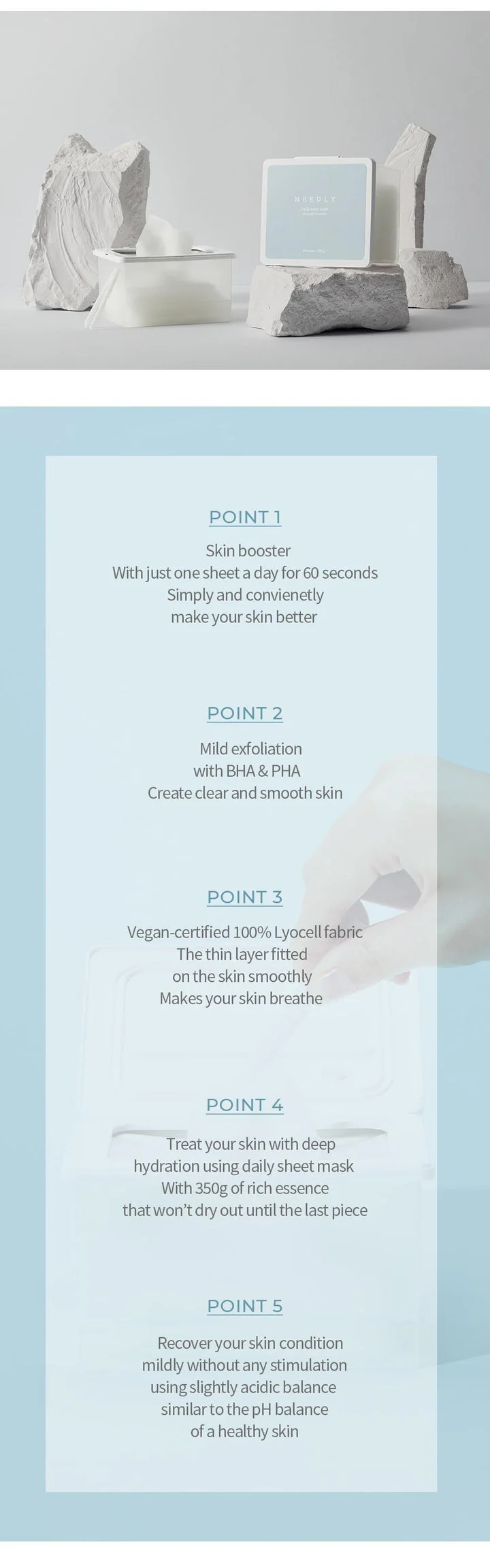 NEEDLY Daily Toner Mask Pack 30 Sheets - Image 4