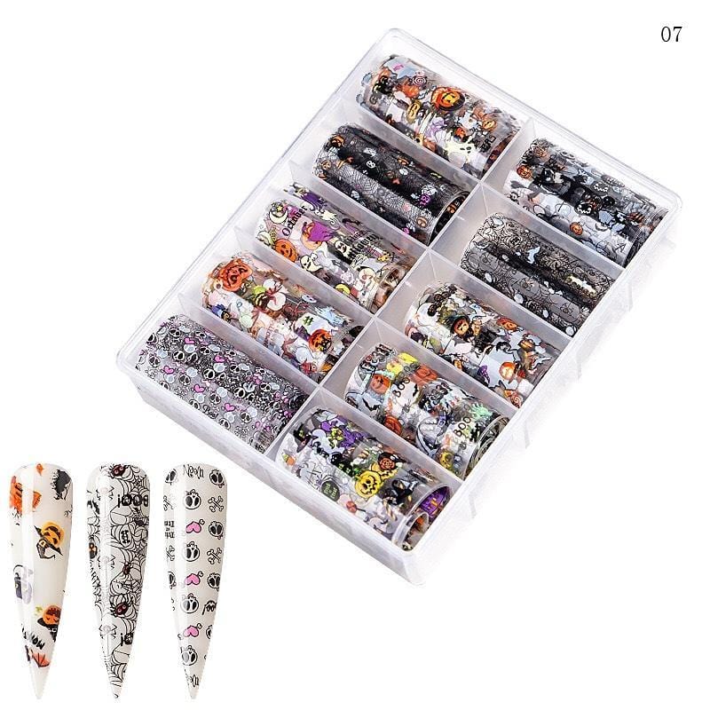 JNBS Nail Foil Box of 10 Sheets Halloween 01 - Image 2