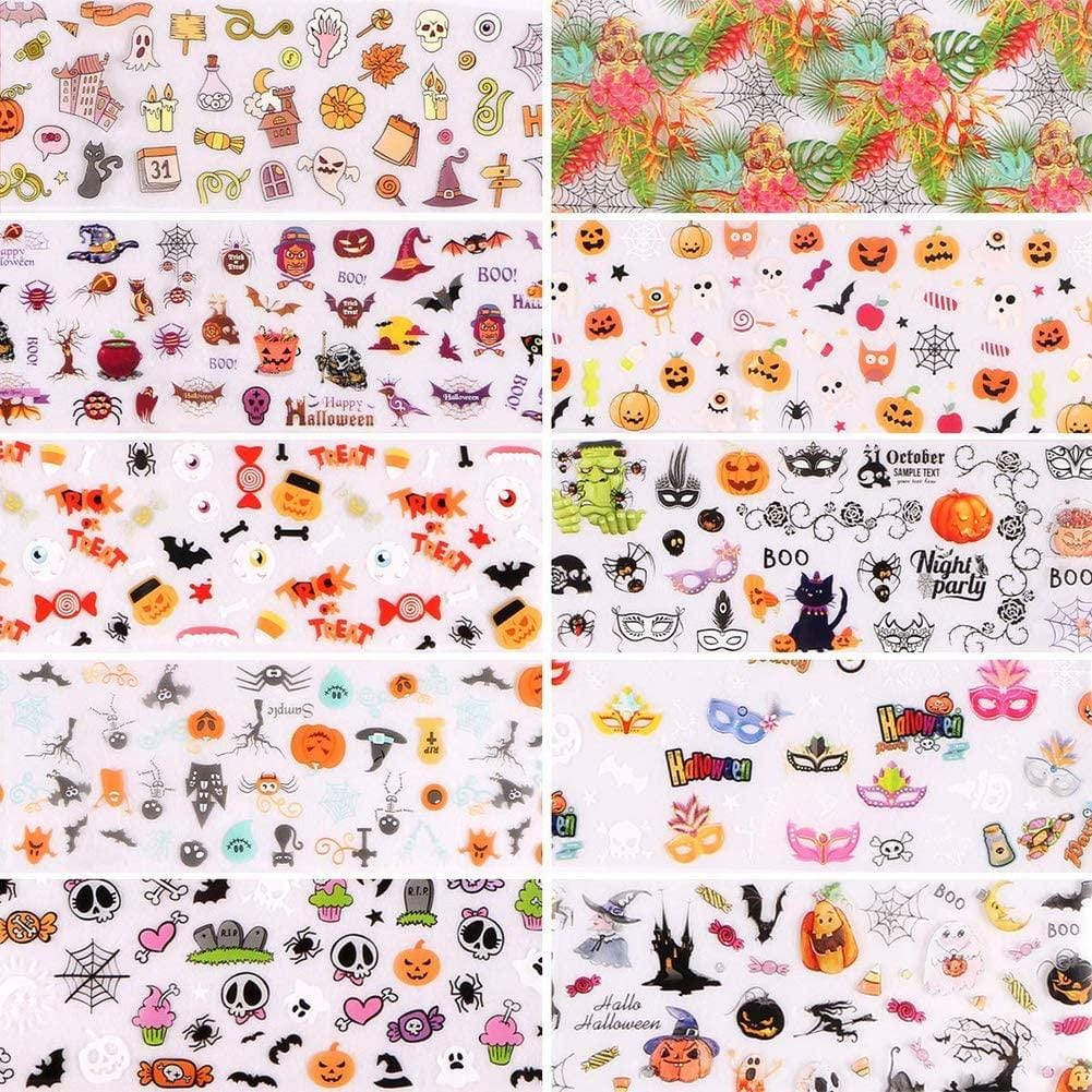 JNBS Nail Foil Box of 10 Sheets Halloween 02 - Image 2