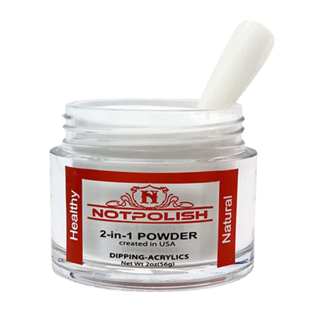 NOTPOLISH 2 In 1 Powder OG 02 White - Image 2