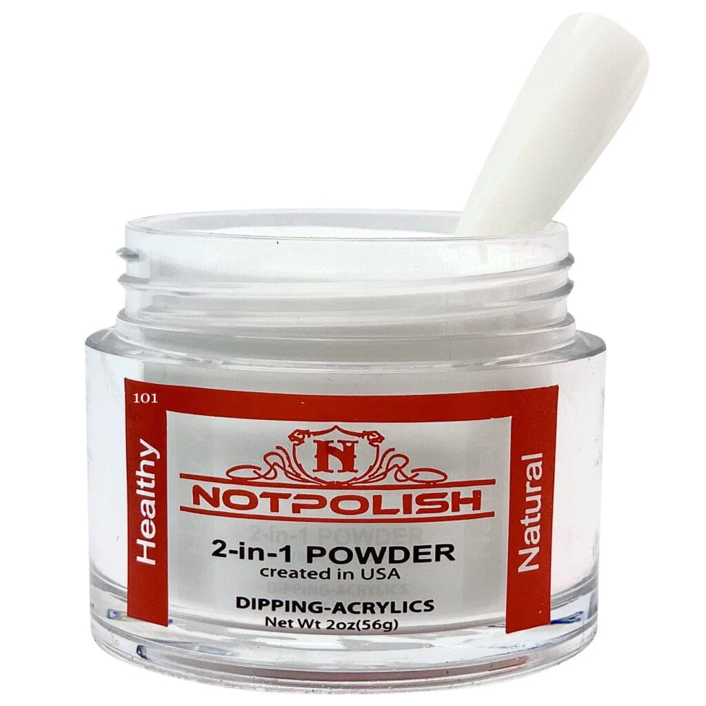 NOTPOLISH 2 In 1 Powder OG 101 Milky White - Image 3