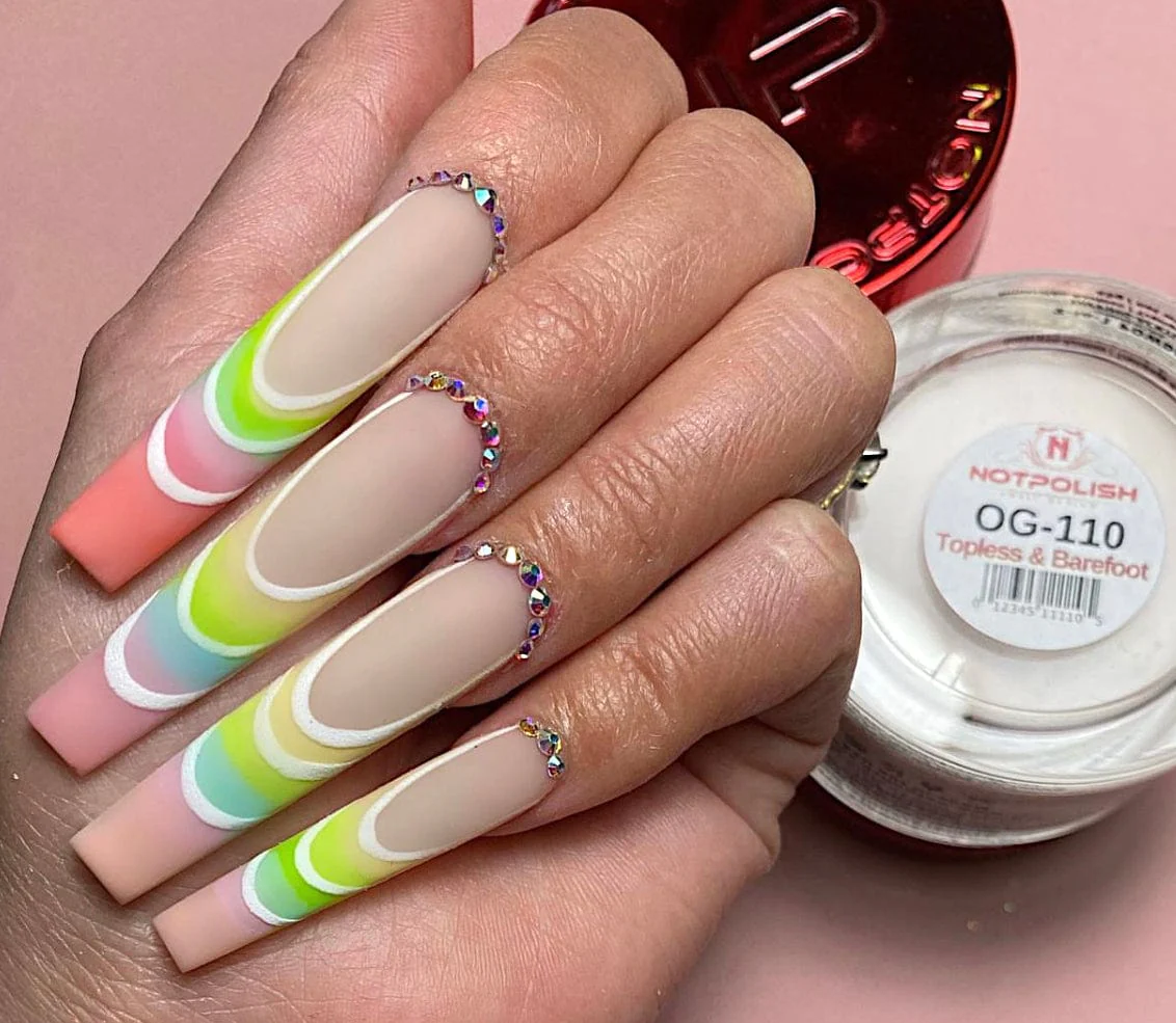 NOTPOLISH 2 In 1 Powder OG 110 Topless & Barefoot - Image 2
