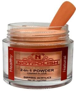 NOTPOLISH 2 In 1 Powder OG 164 Dark Orange - Image 2