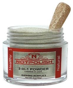 NOTPOLISH 2 In 1 Powder OG 171 Champagne Gold - Image 2