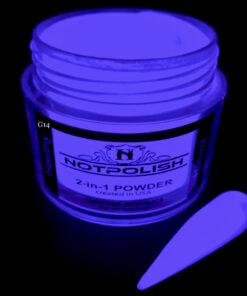 NOTPOLISH Powder Glow In The Dark Collection G14 Flash Mob