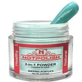 NOTPOLISH Powder Glow In The Dark Collection G16 Clear Aqua - Image 4