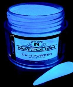 NOTPOLISH Powder Glow In The Dark Collection G24 Open Mind