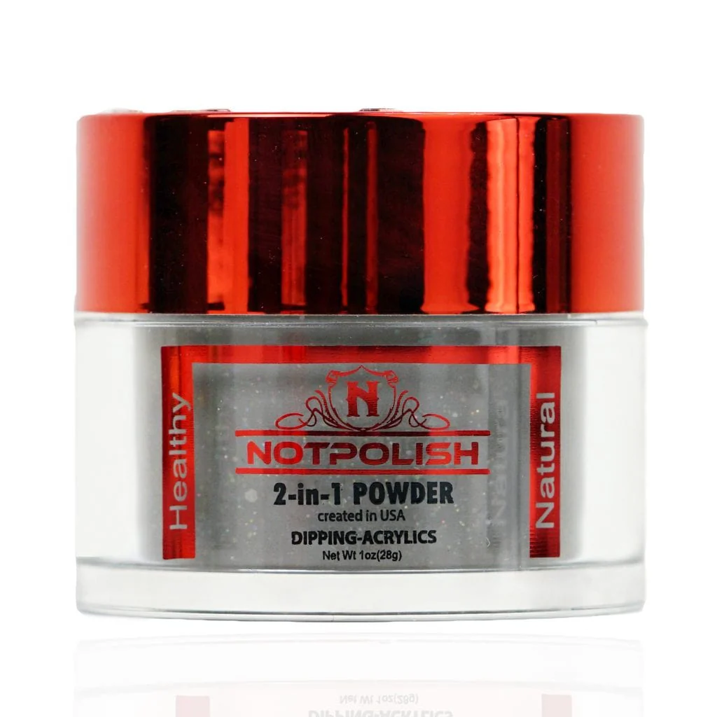 Notpolish Powder Oh My Glitter OMG 18 Black Magic - Image 3