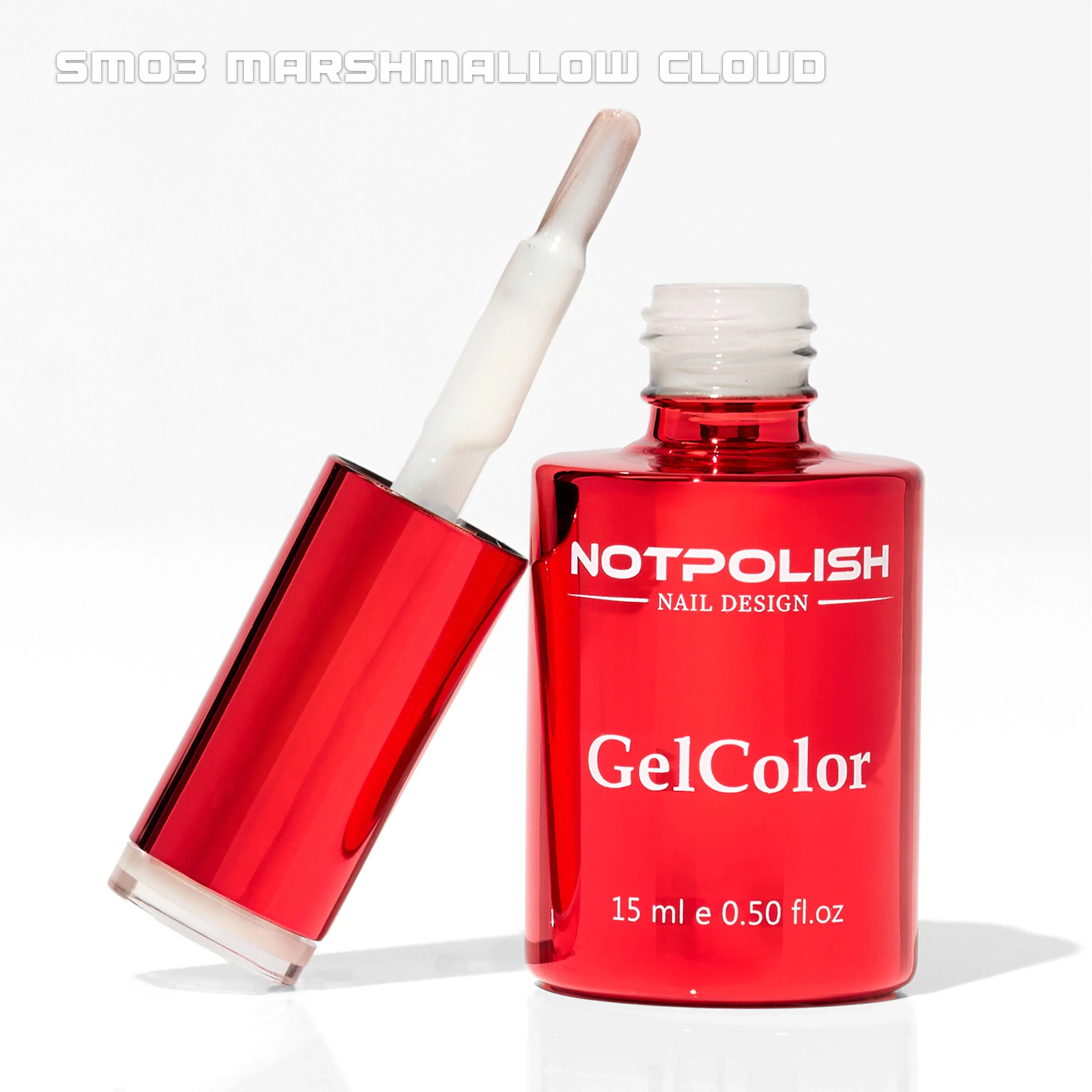 Notpolish Sheer Melts Gel Polish SM03 MARSHMALLOW CLOUD - Image 3