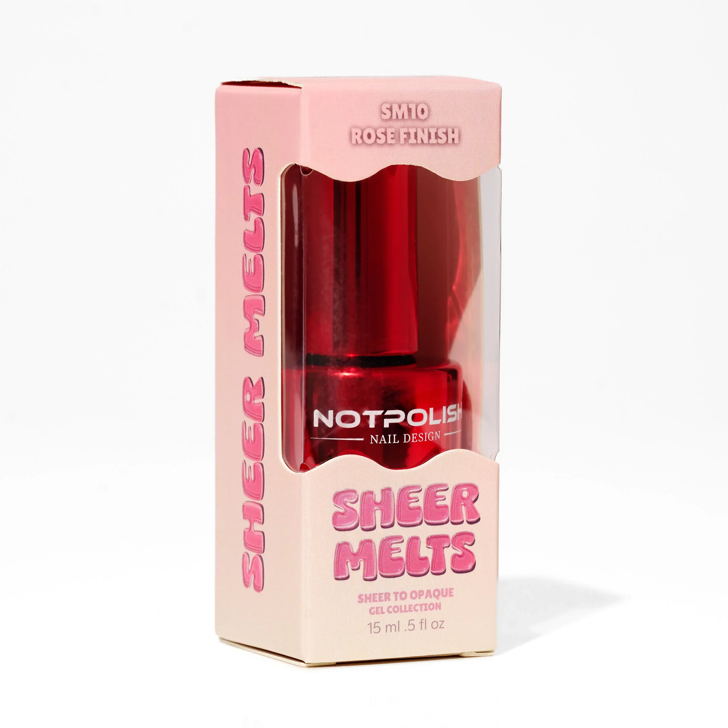 Notpolish Sheer Melts Gel Polish SM10 ROSE FINISH
