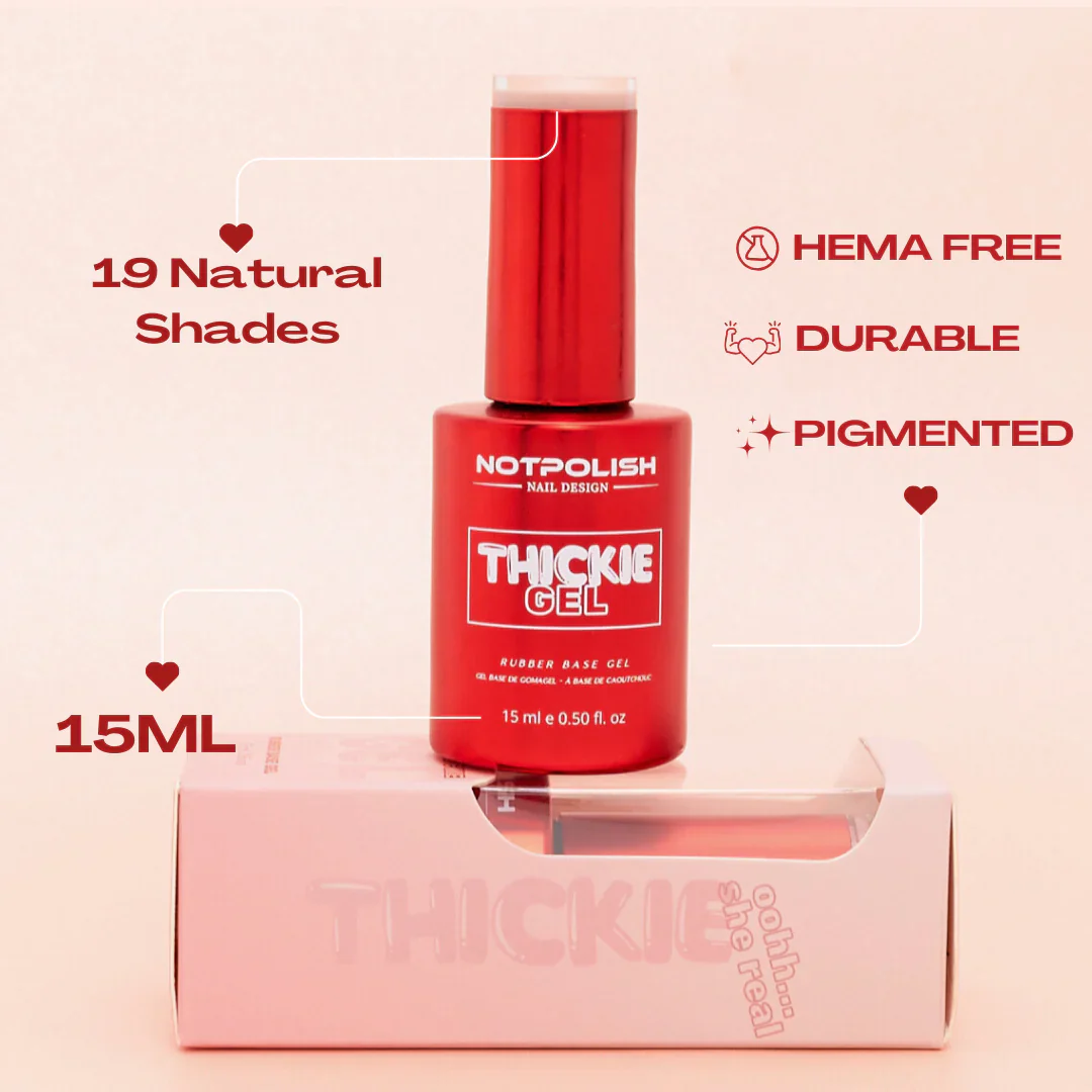 Notpolish Thickie Gel Rubber Base TG04 PALE NUDE - Image 3