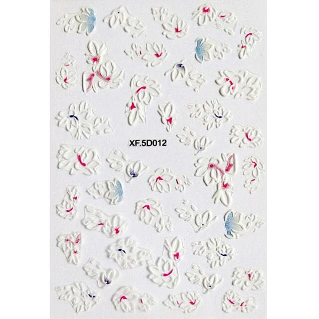 JNBS 5D Flowers Nail Sticker - Image 2