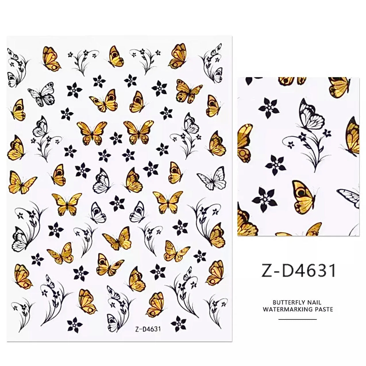 JNBS Butterfly Nail Sticker - Image 14