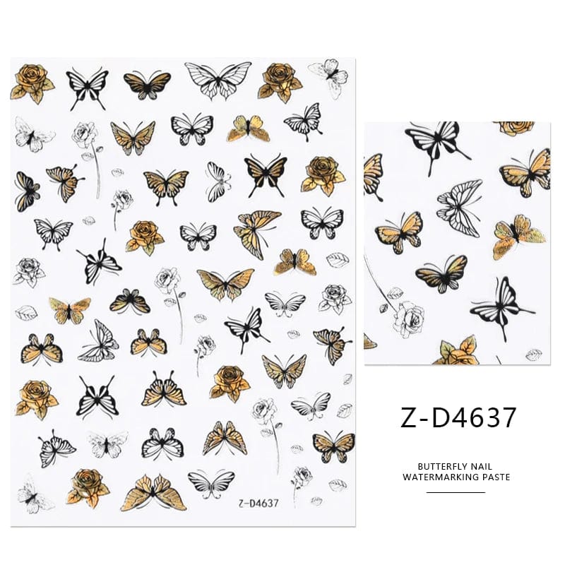 JNBS Butterfly Nail Sticker - Image 8