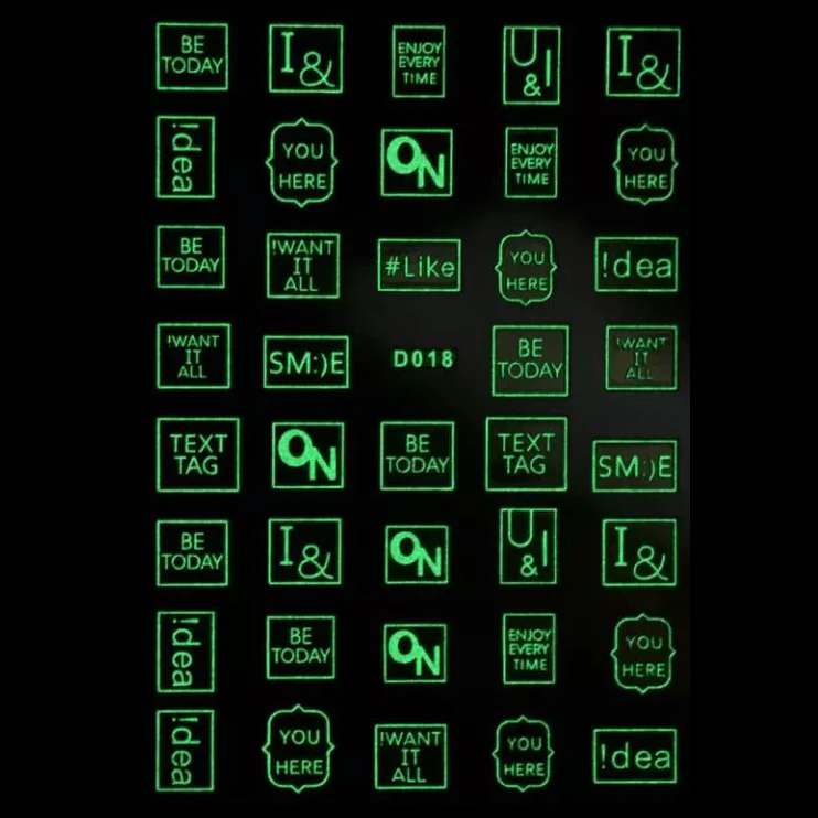 JNBS Nail Sticker Glow In The Dark - Image 5