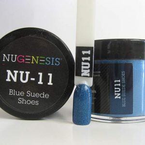 NUGENESIS Nail Dipping Color Powder 43g NU 11 Blue Suede Shoes