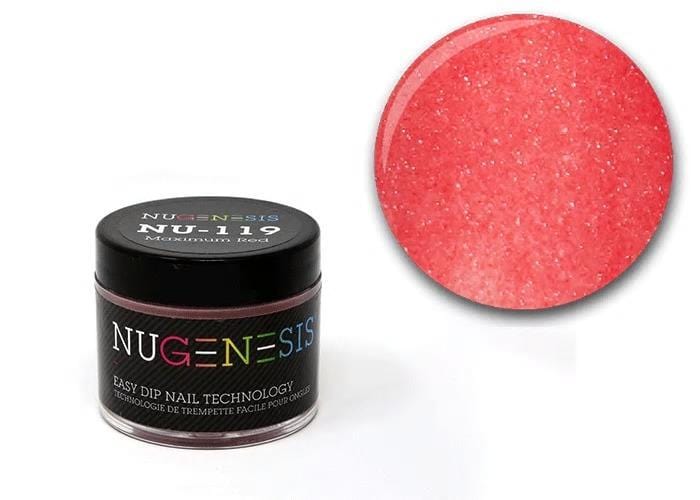 NUGENESIS Nail Dipping Color Powder 43g NU 119 Maximum Red