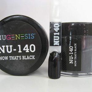 NUGENESIS Nail Dipping Color Powder 43g NU 140 Now That's Black