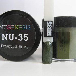 NUGENESIS Nail Dipping Color Powder 43g NU 35 Emerald Envy