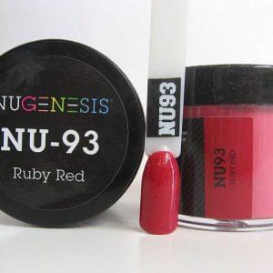 NUGENESIS Nail Dipping Color Powder 43g NU 93 Ruby Red
