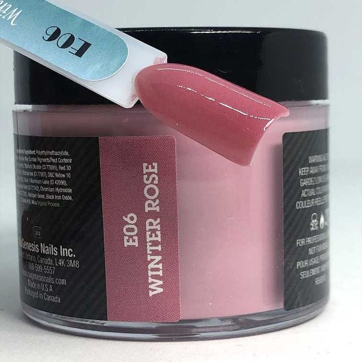 NUGENESIS Nail Dipping Color Powder 43g E 06 Winter Rose - Image 4