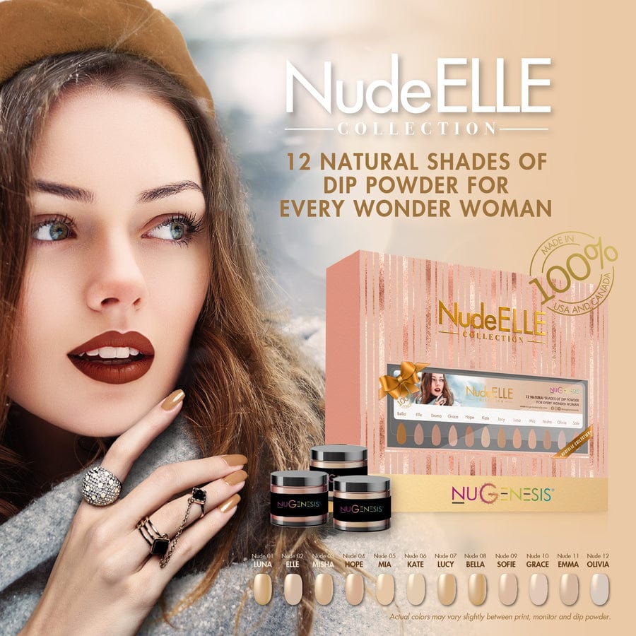 NUGENESIS NudeElle Collection Set of 12 colors NUDE 01 12 - Image 2