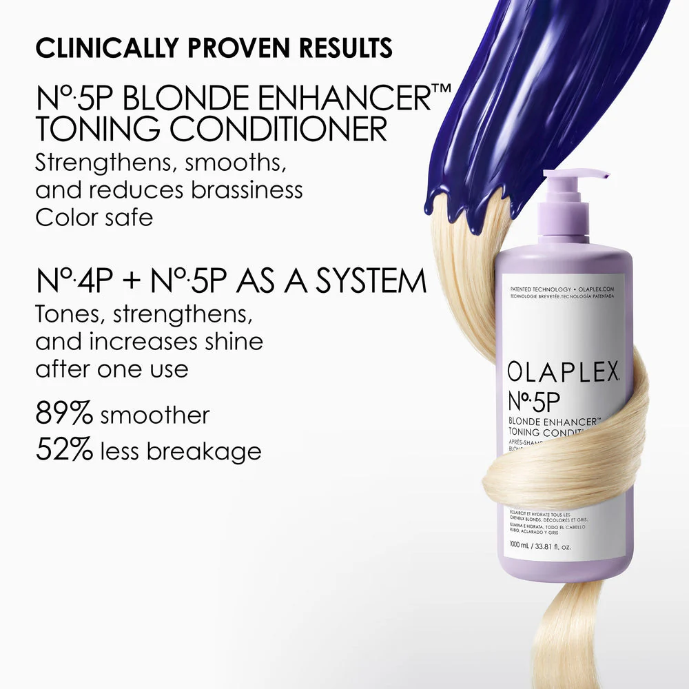 OLAPLEX No.5P Blonde Enhancer Toning Conditioner 33.8oz - Image 5