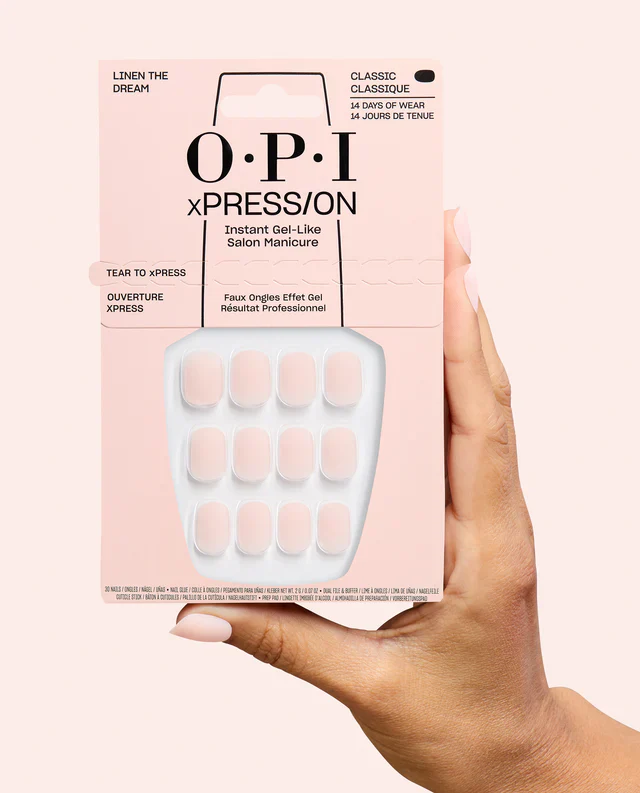 OPI xPRESS/ON Iconic Shades (Short) Linen the Dream AN068S - Image 2