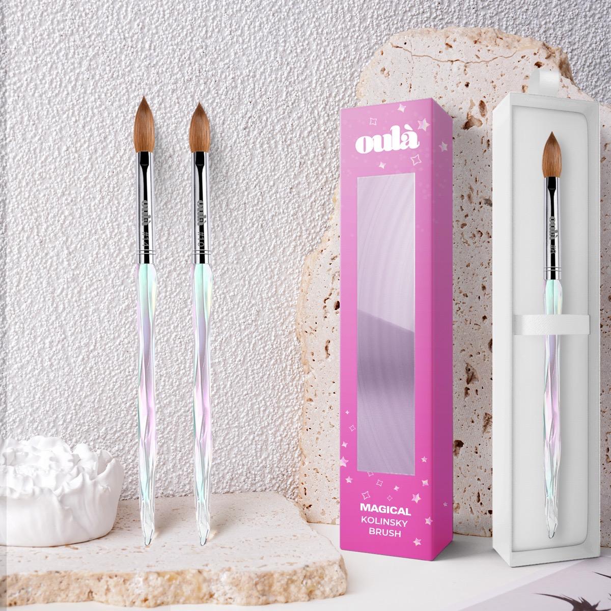 Oulà Acrylic Brush MAGICAL Crystal Handle - Image 3