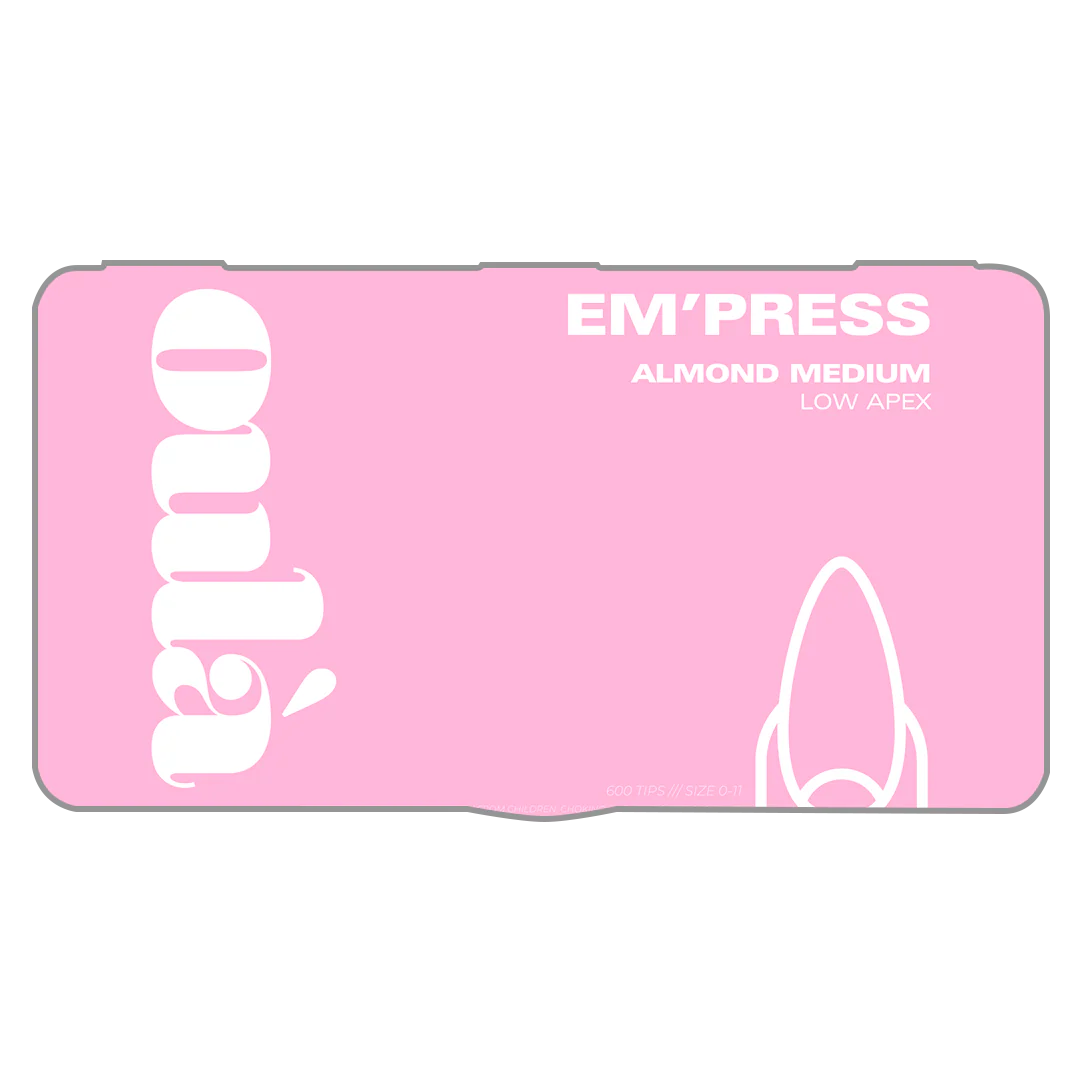 Oulà EM'PRESS Low Apex Almond (Box of 600 Tips) - Image 2