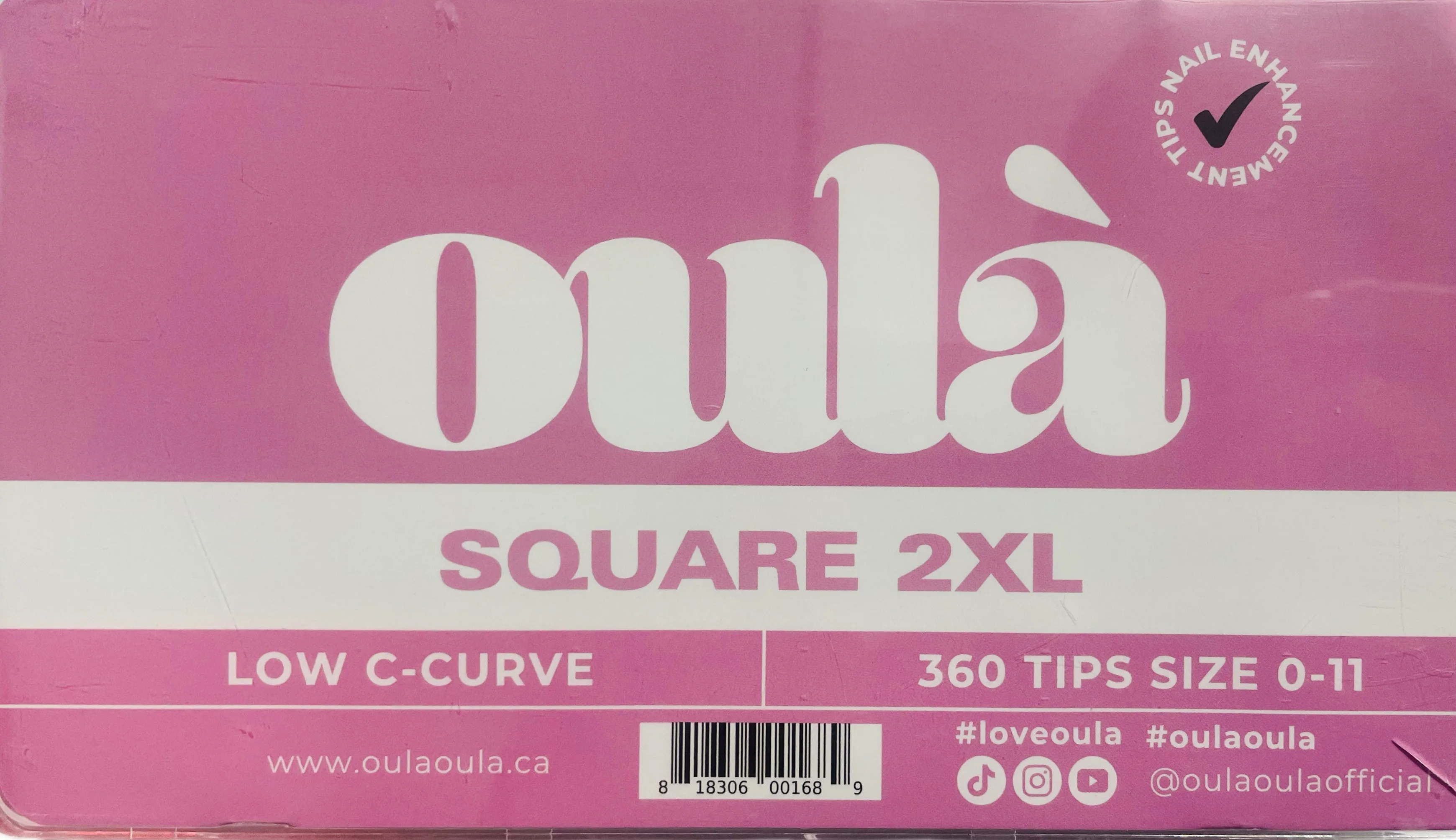 Oulà Nail Enhancement Tips SQUARE 2XL NO & LOW C CURVE - Image 7