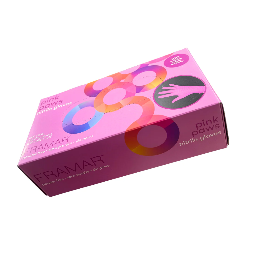 Nitrile Gloves Pink Paws Framar (3 Sizes) - Image 3