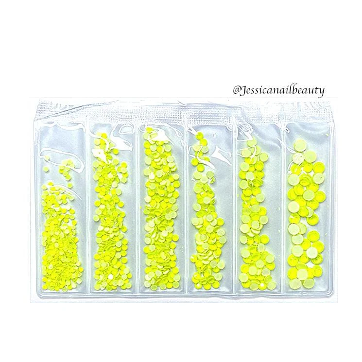 JNBS Luminous/ Glow in the dark Mixed-Size Rhinestone (Bag of 6 sizes) - Image 3